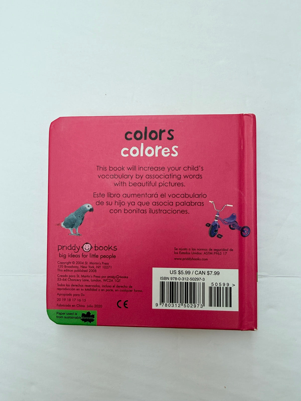 Colors Colores Bilingual Board Book