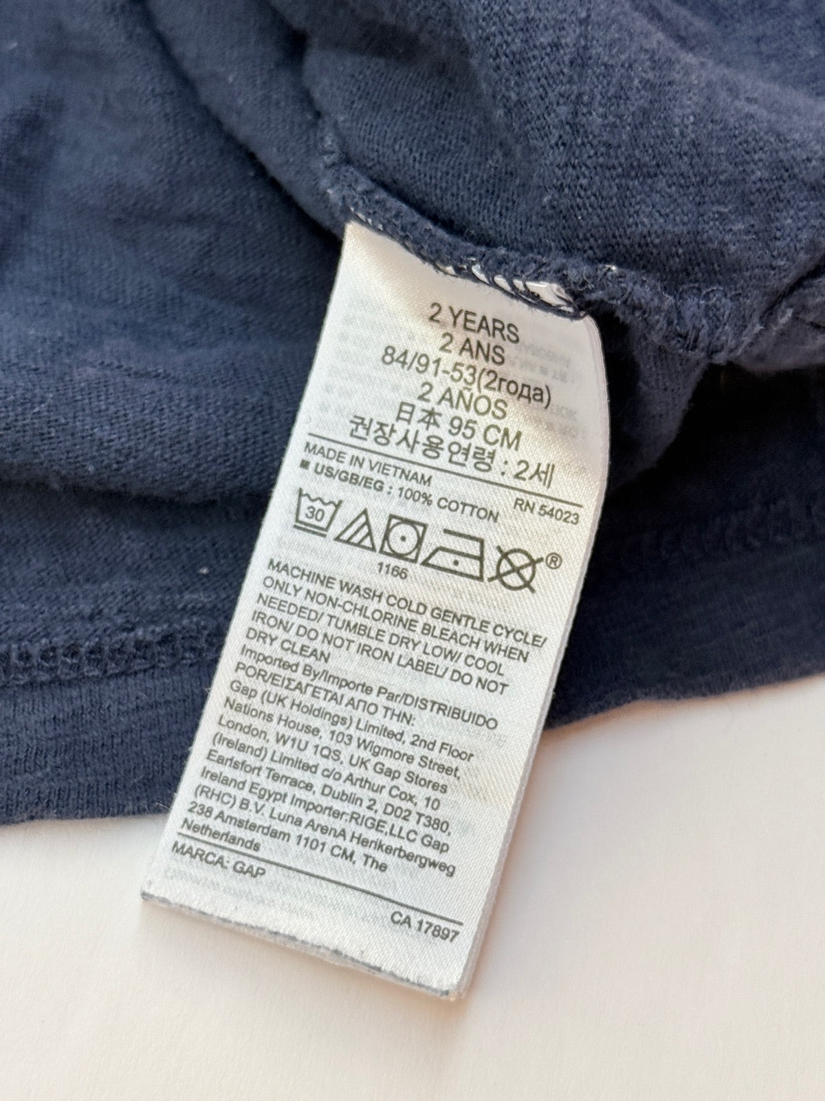 Baby Gap Navy Long Sleeve Polo 2T