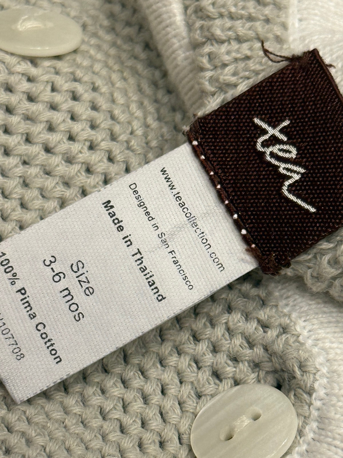 Tea Collection Knit Cardigan 3-6m