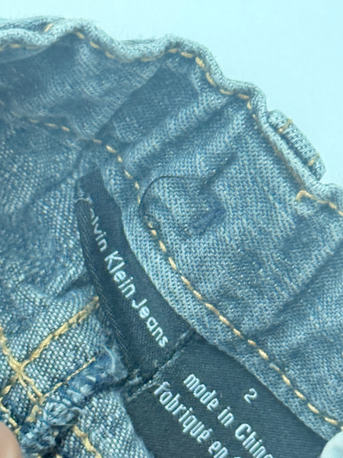 Calvin Klein Jeans Gray Denim Pants Size 2