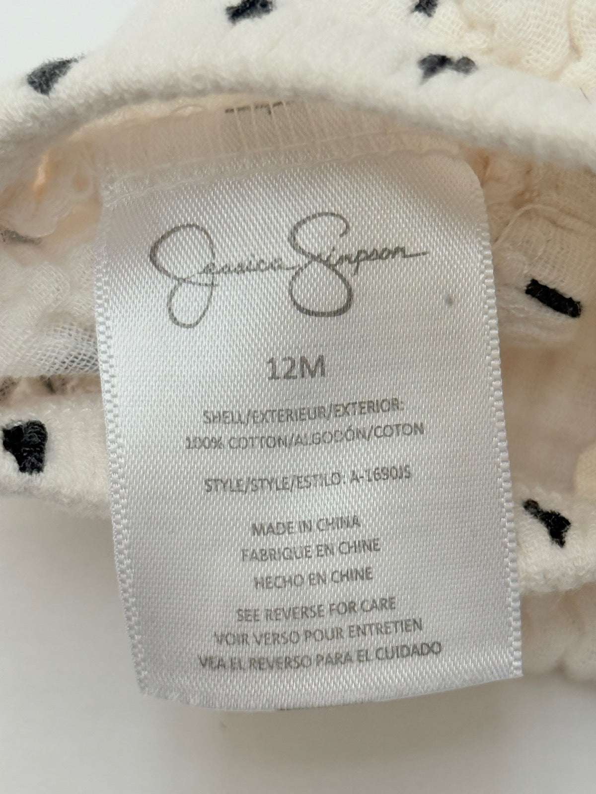Jessica Simpson Polka Dot Bloomer 12M