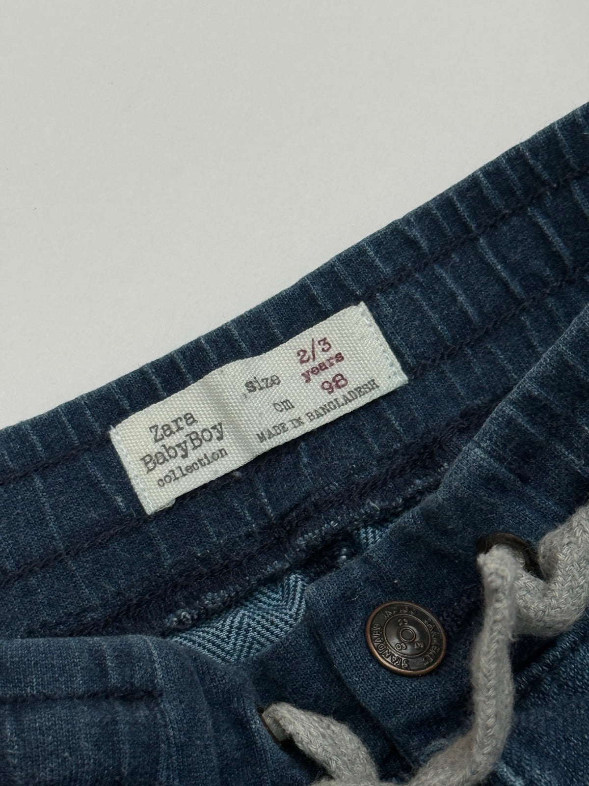 Zara Baby Boy Denim Joggers 2/3Y