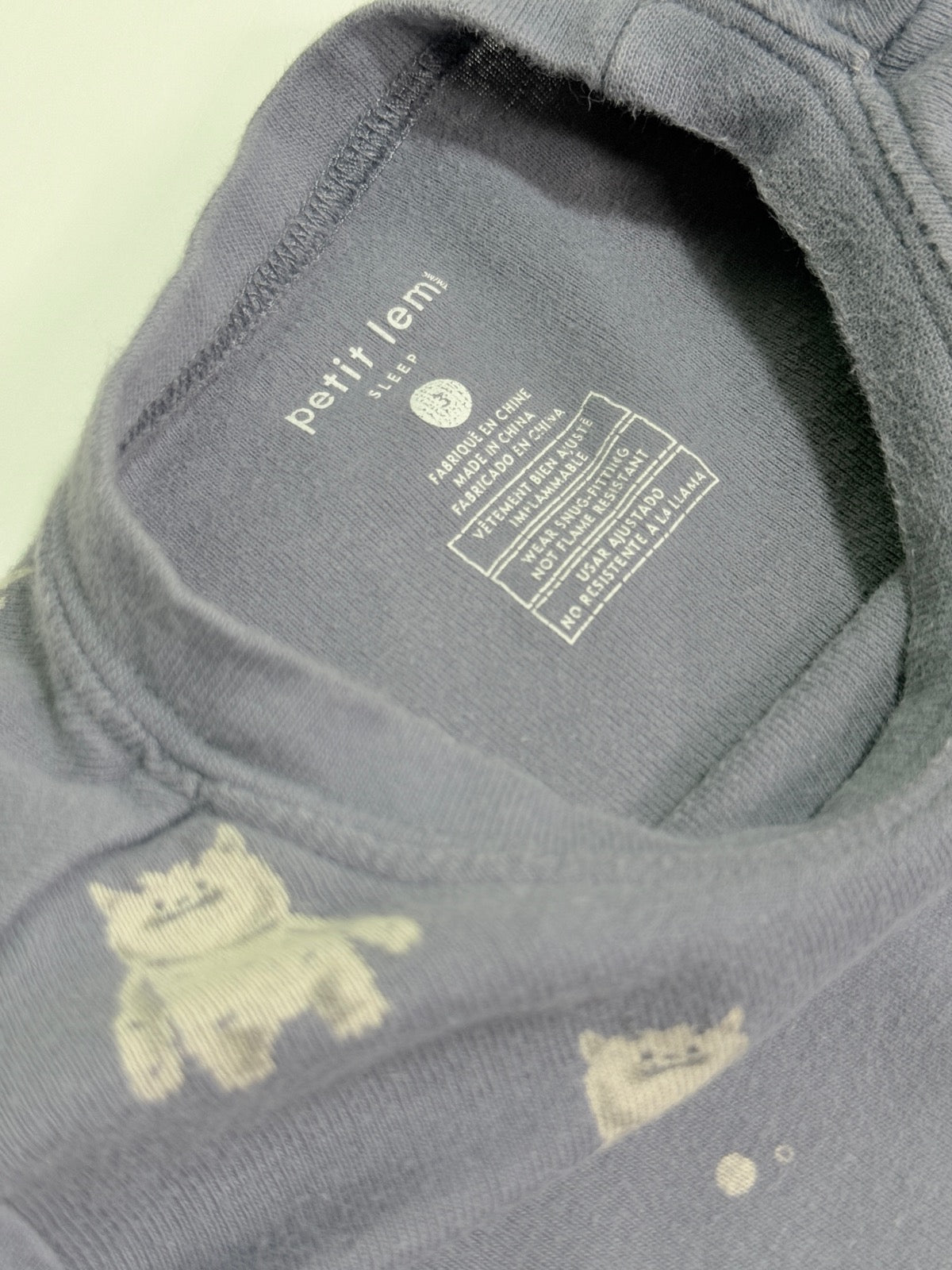 Petit Lem Monster Pajama Set 3Y
