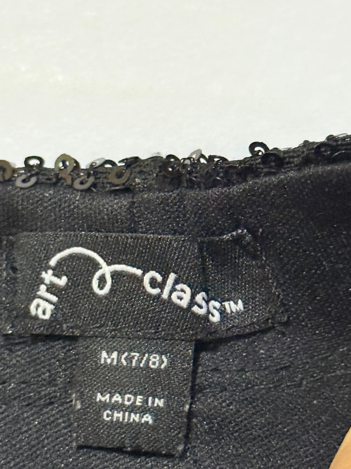 art class Black Sequin Skirt Size M (7/8) 7/8