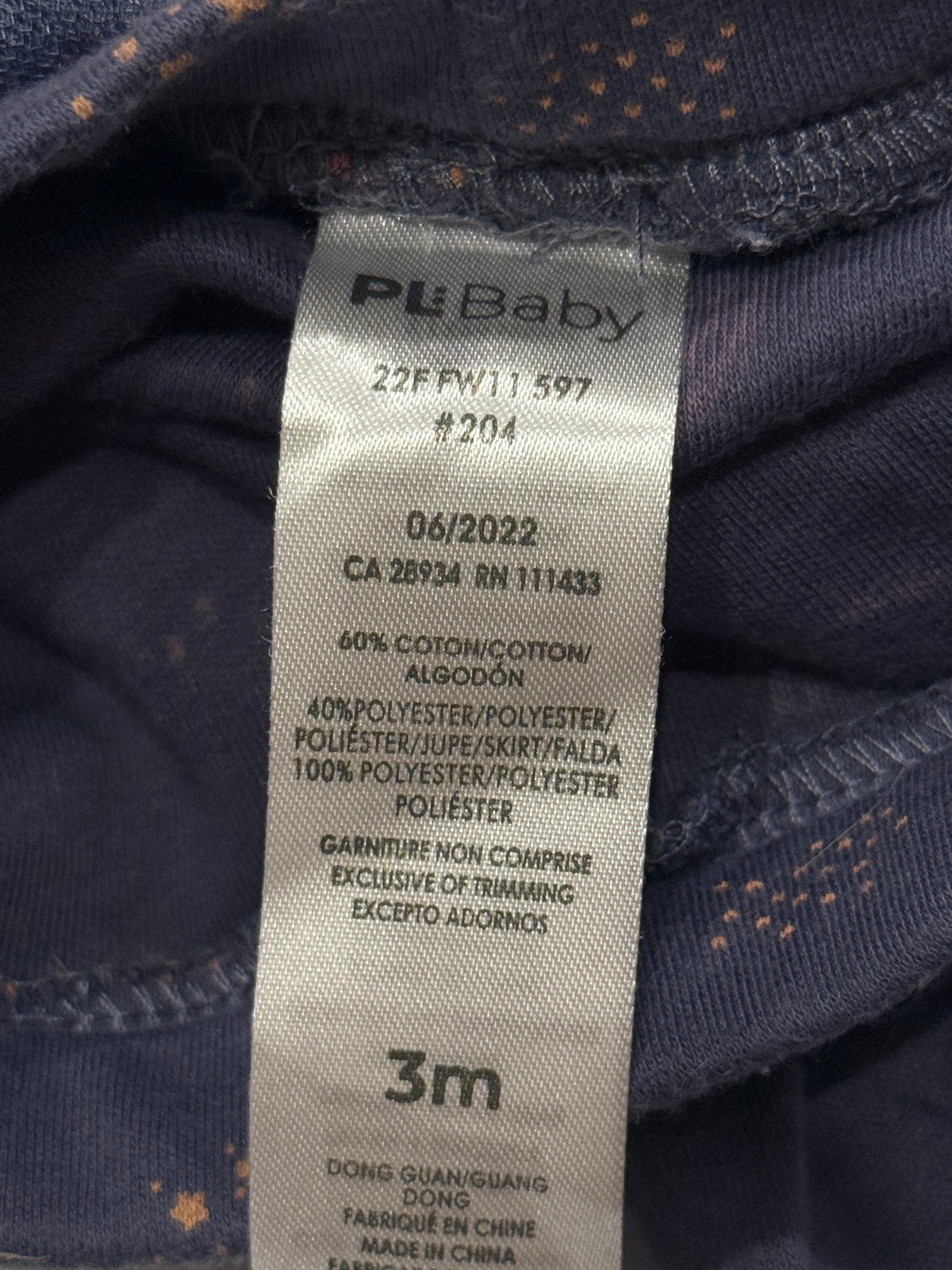 PL Baby Navy Rainbow Tutu Leggings 3M