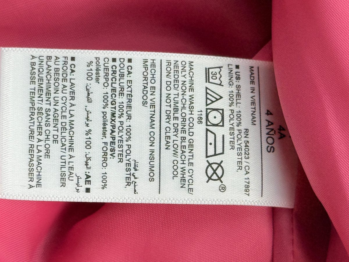 NWT - Old Navy Pink Plaid Sherpa-Lined Hooded Jacket 4T