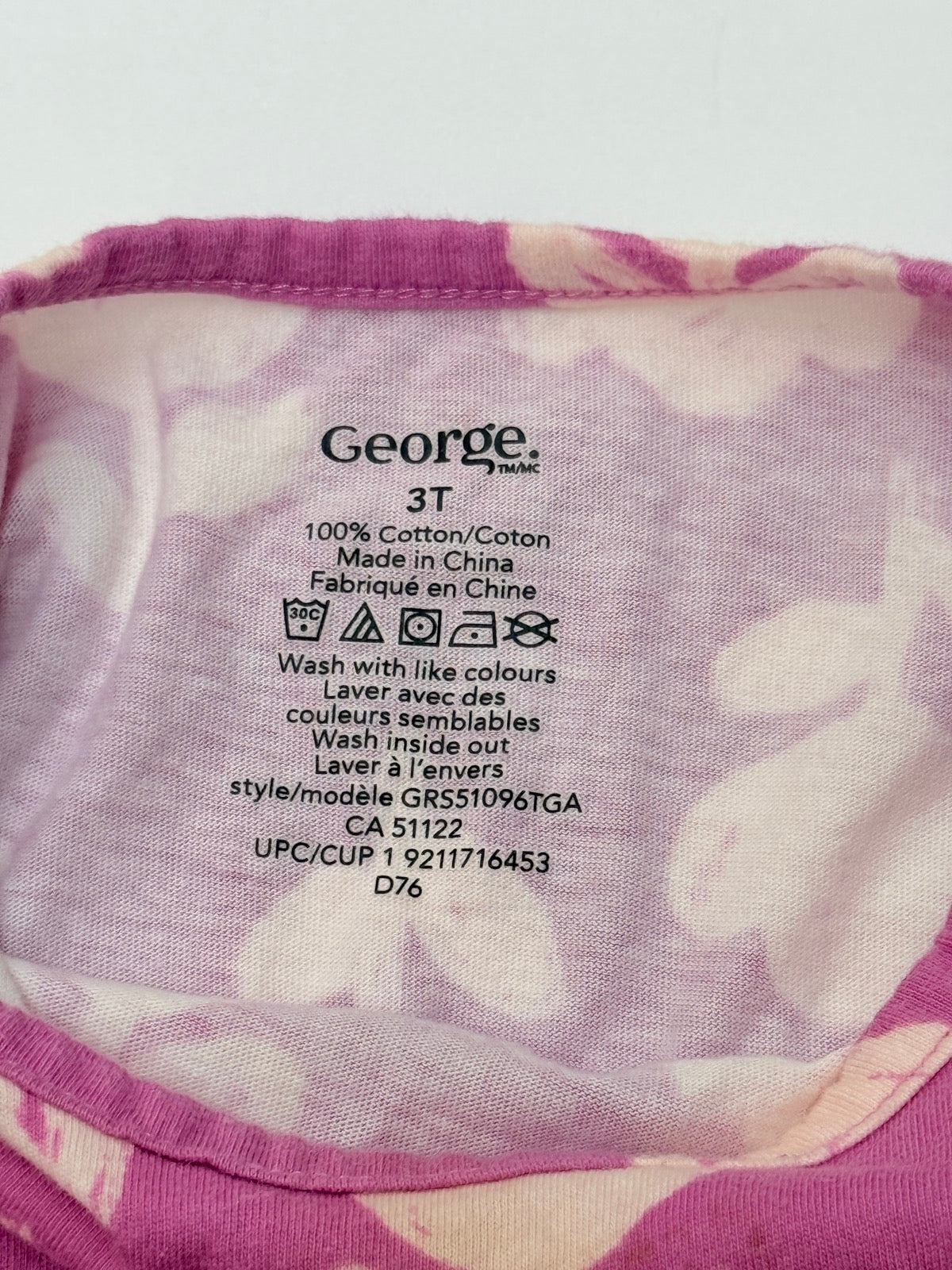 George Purple Floral Dress 3T