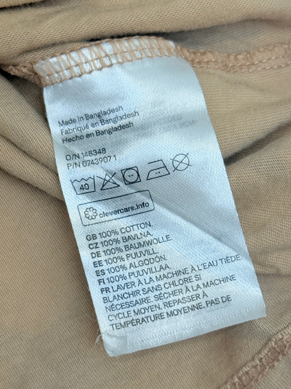 H&M Star Print Long Sleeve Top 9-12M
