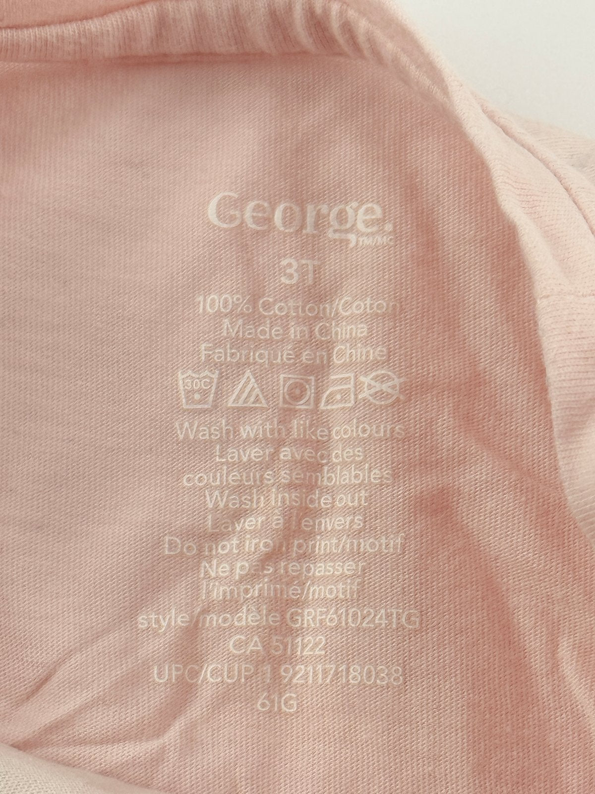 George Dinosaur Floral Pink Long Sleeve T-Shirt 3T