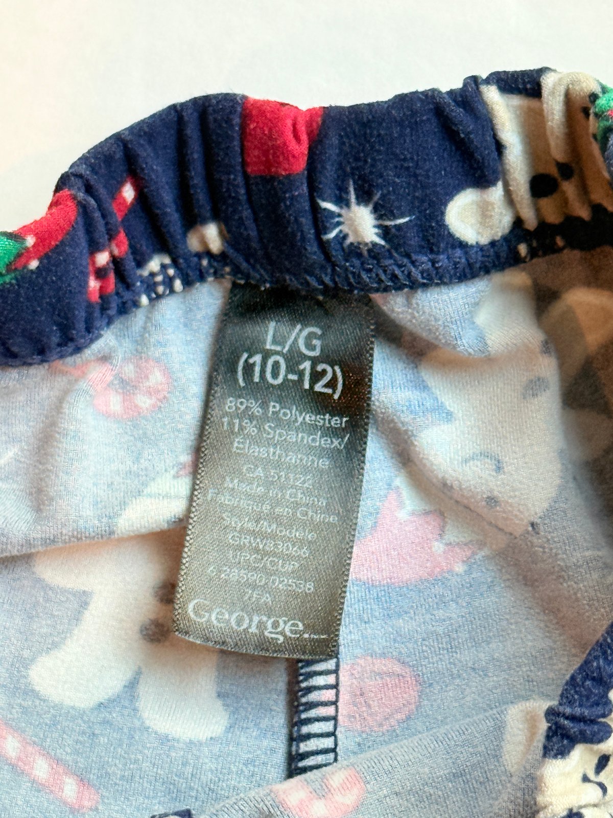 George Gingerbread Elf Leggings 10-12