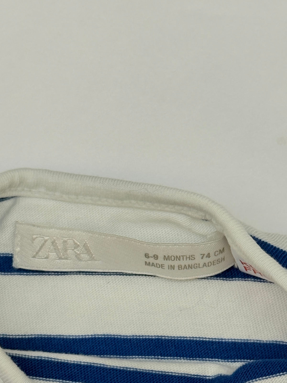 Zara Navy Striped T-Shirt 9-12M