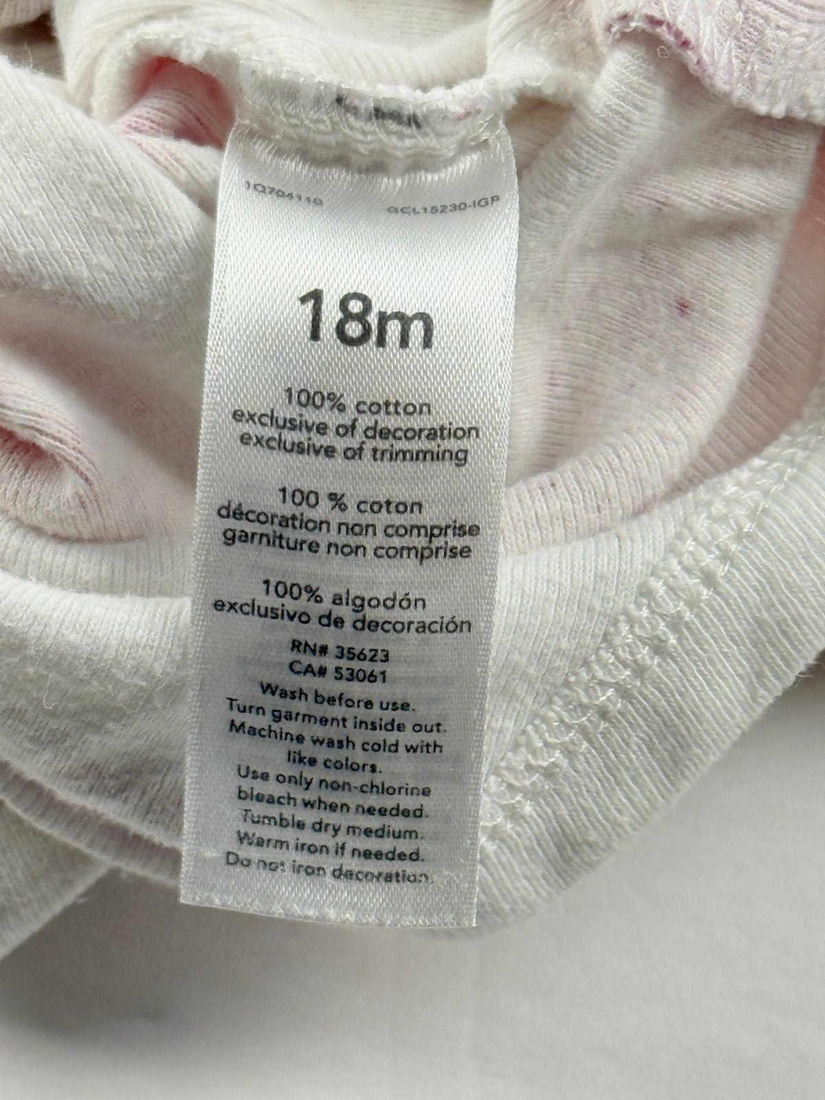 Carter's Strawberry Print Bodysuit 18M