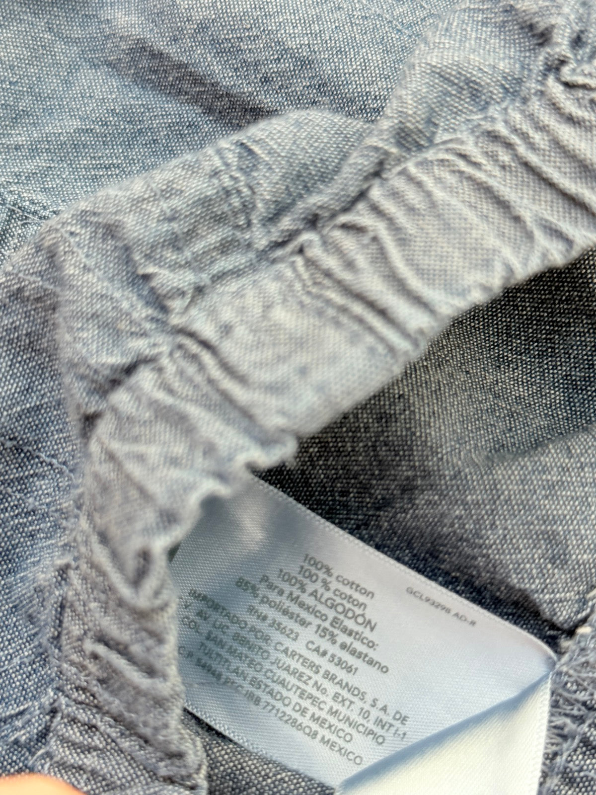 Carter's Chambray Shorts 18m