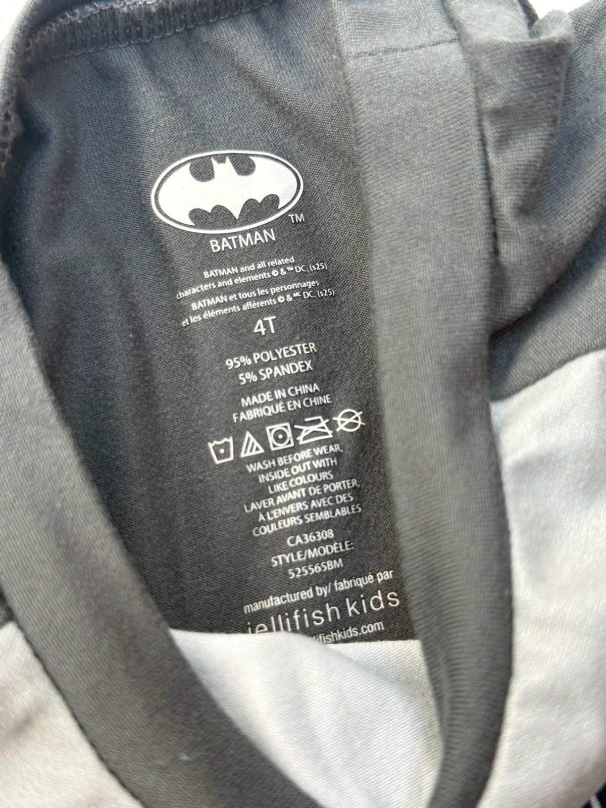 Batman Pajama Set 4T