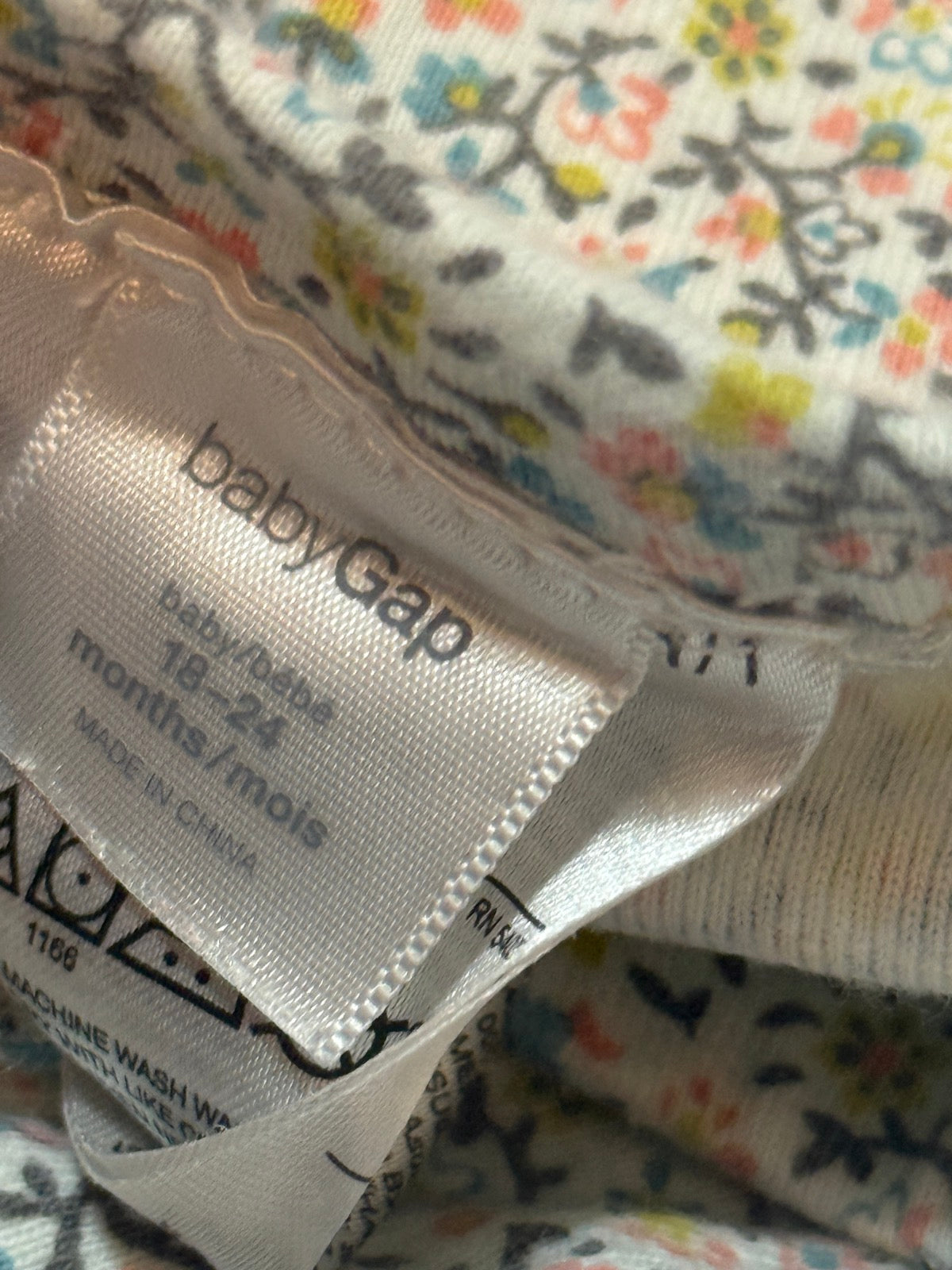 Baby Gap Floral Leggings 18-24m
