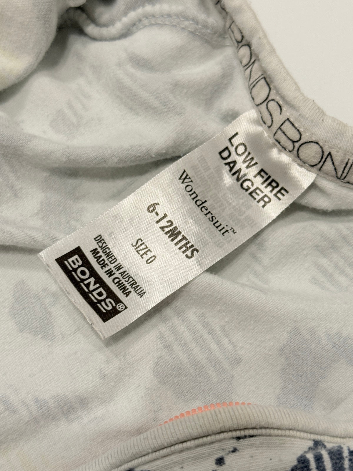 Bonds Wondersuit Zip Footed Sleeper 6-12M