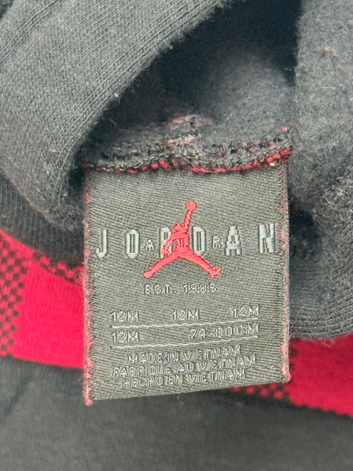 Jordan Buffalo Plaid Hoodie 12M