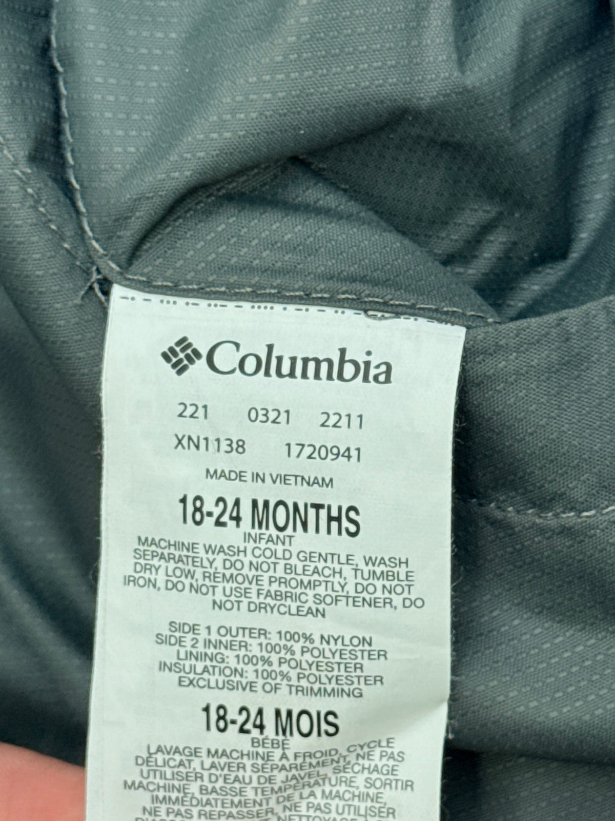 Columbia Reversible Puffer Jacket 18-24M
