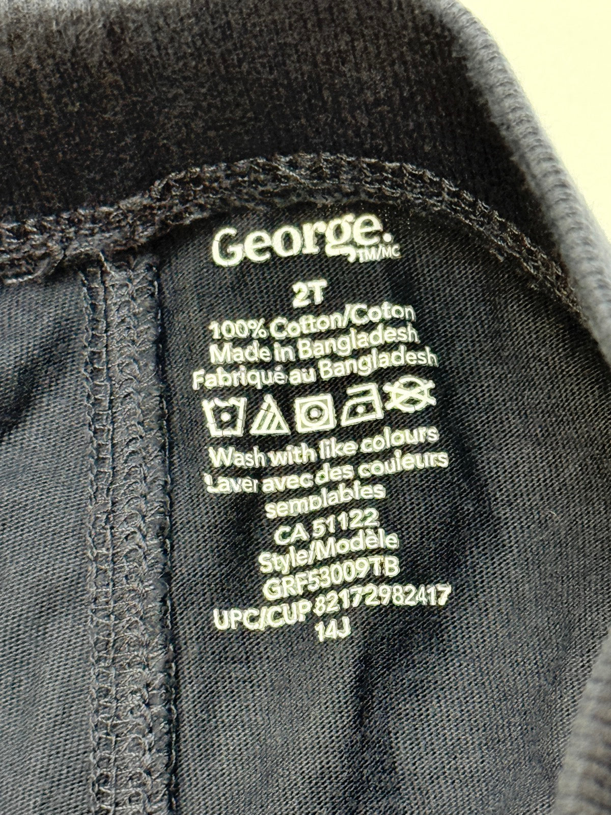 George Navy Jogger Pants Size 2T