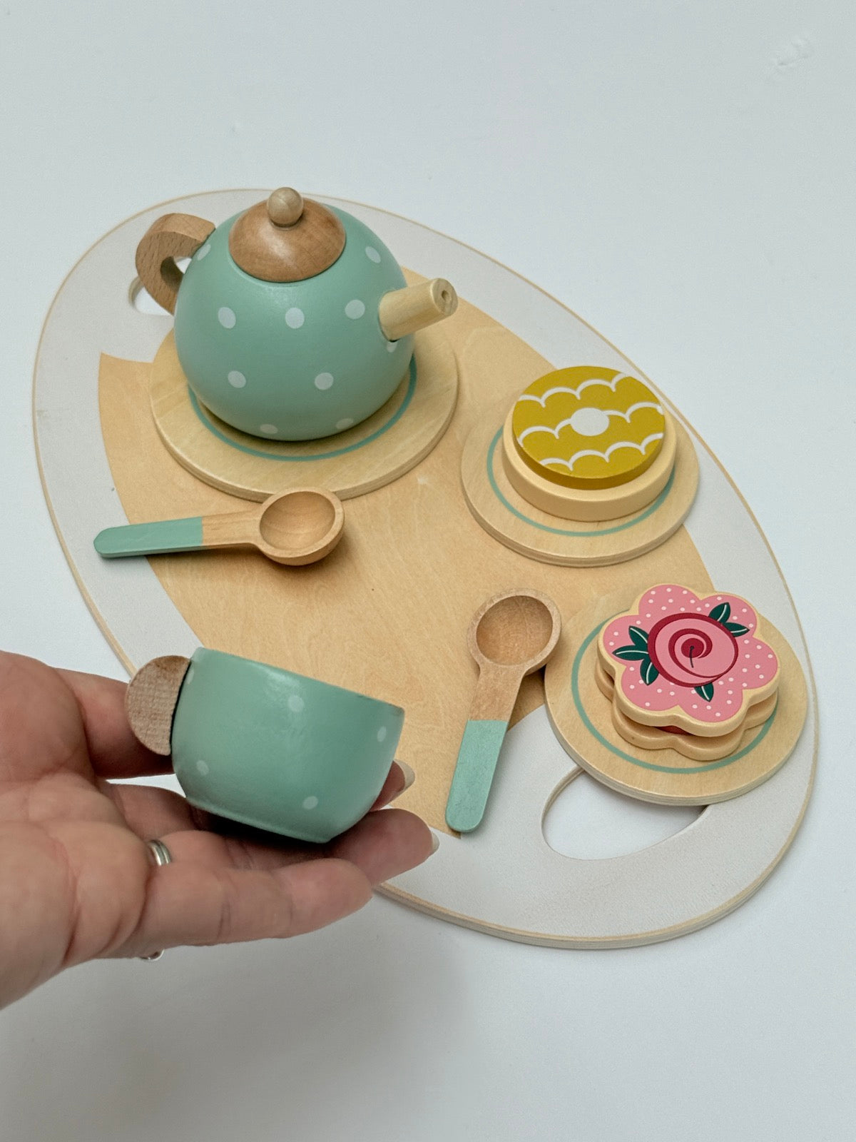 Wooden Tea Set Pretend Play Toy
