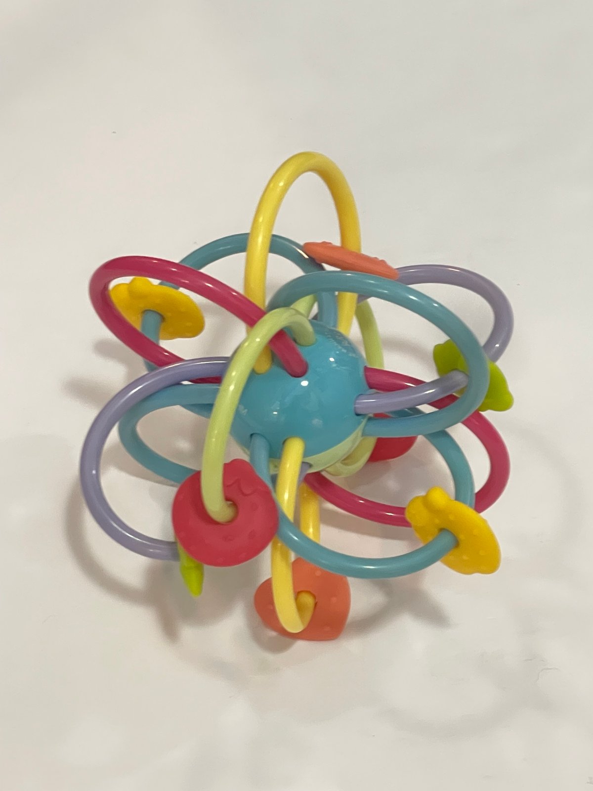 Rainbow Loop Rattle Teether Ball Toy