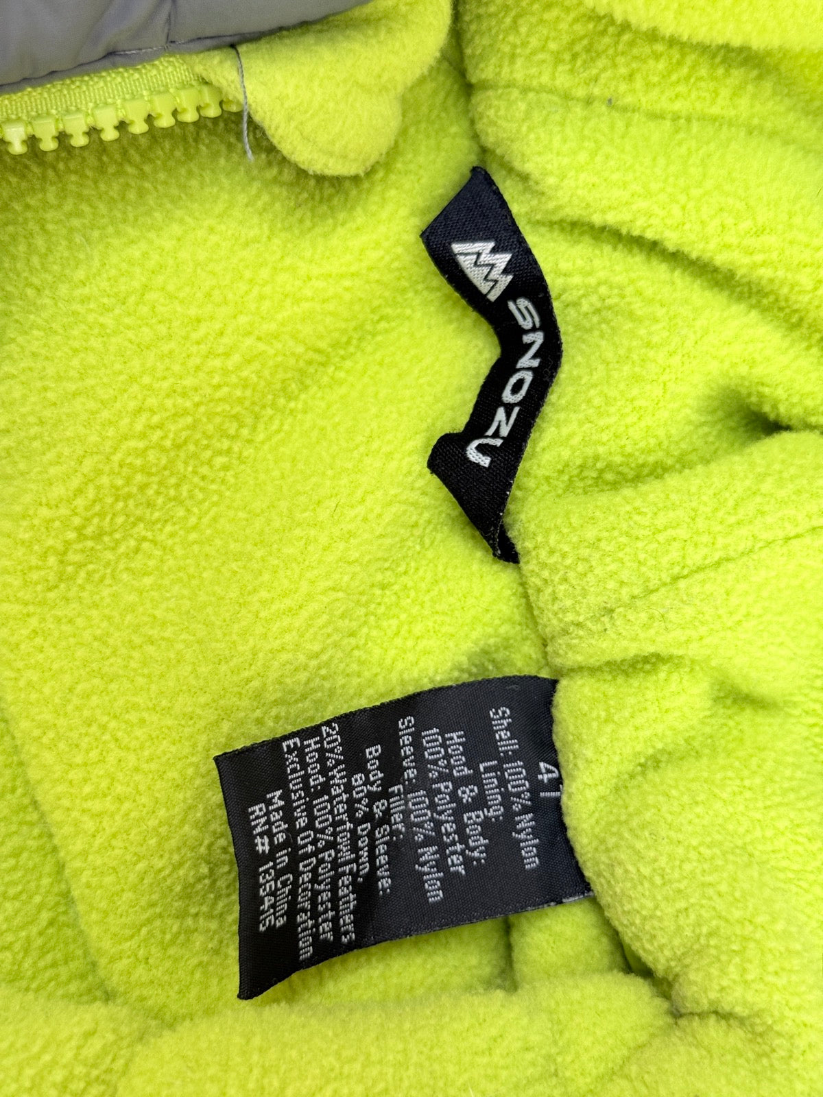 Snozu Gray Puffer Hooded Jacket Size 4