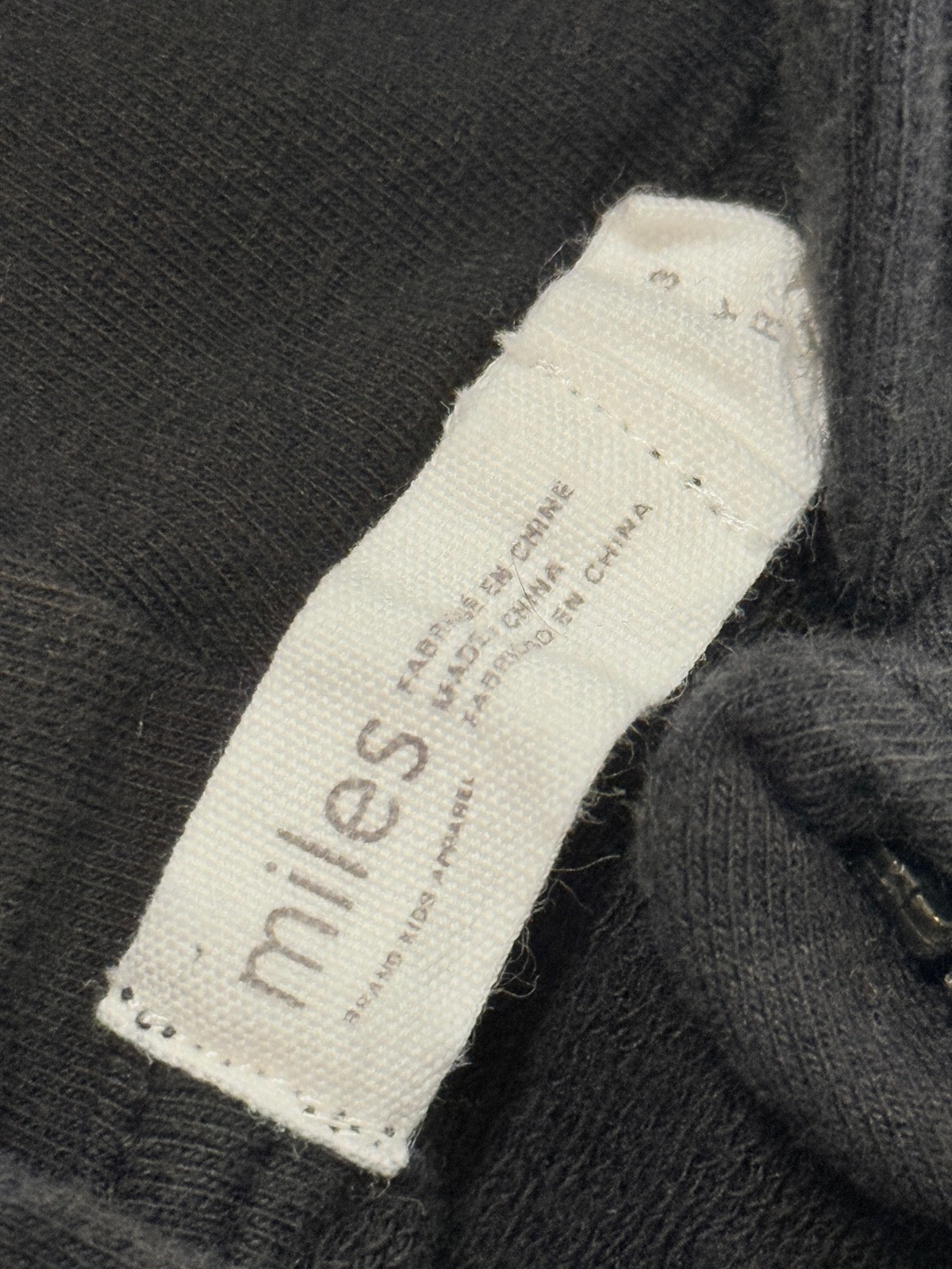 Miles Baby Sweat à capuche zippé noir Taille 3