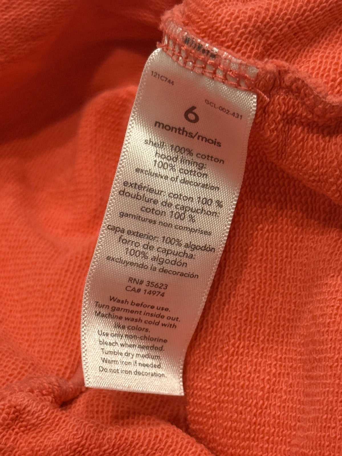 Carter's Pink Hooded Jacket 6m