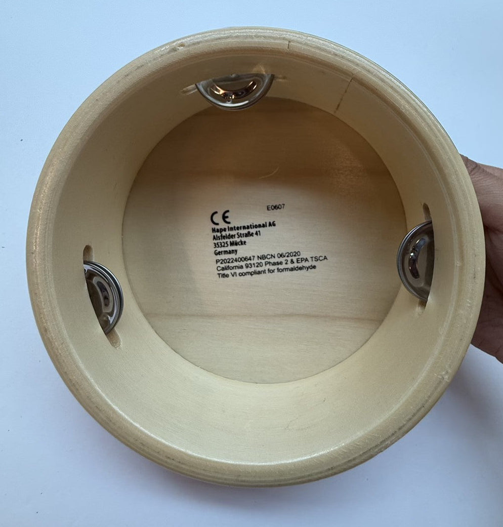 Hape Wooden Tambourine Kids Music Toy