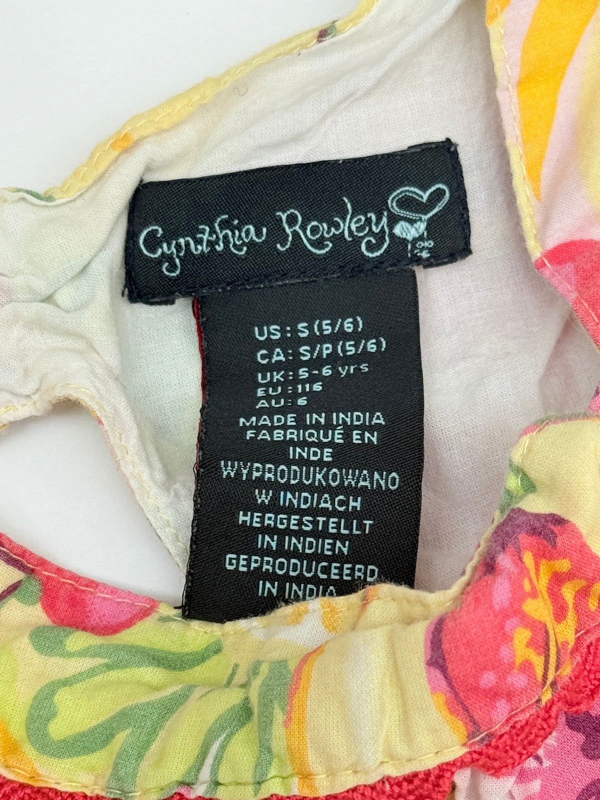 Cynthia Rowley Fruit Print Set Size 5/6