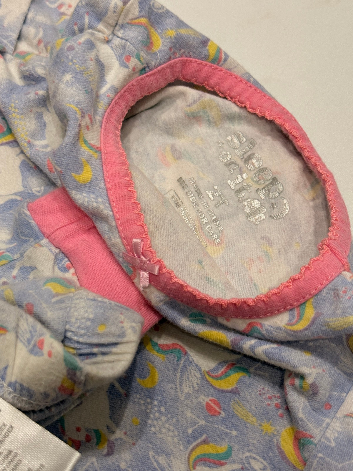 Pajama Set Sleep On It Unicorn Print 2T