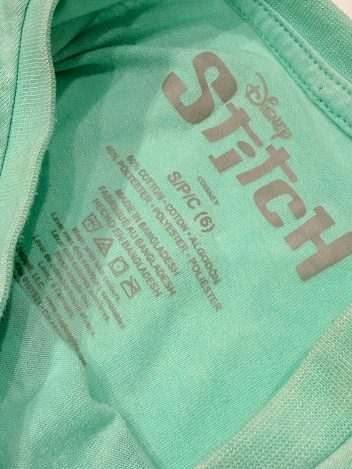 Disney Stitch Just Chill Crop T-Shirt Size 6Y