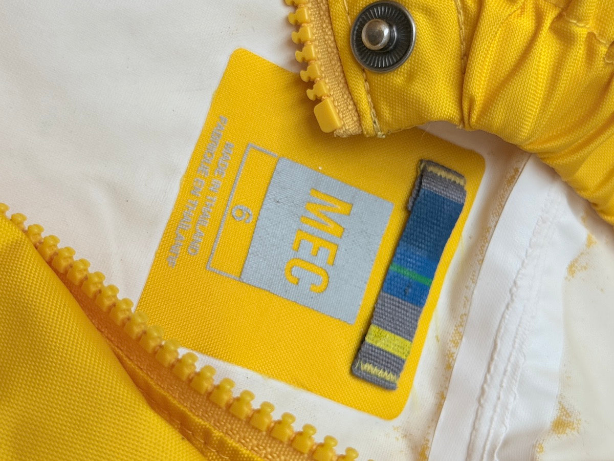 MEC Yellow Rain Jacket Size 6