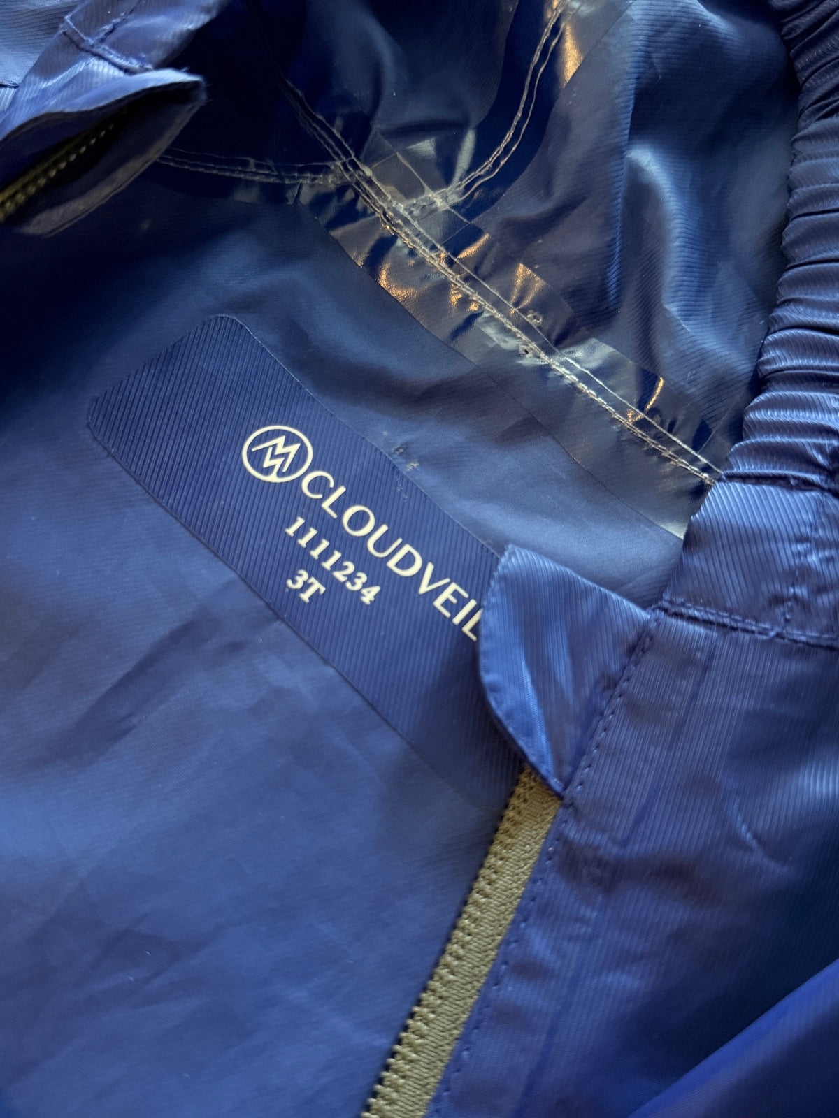 Cloudveil Blue Rain Suit Coverall 3T