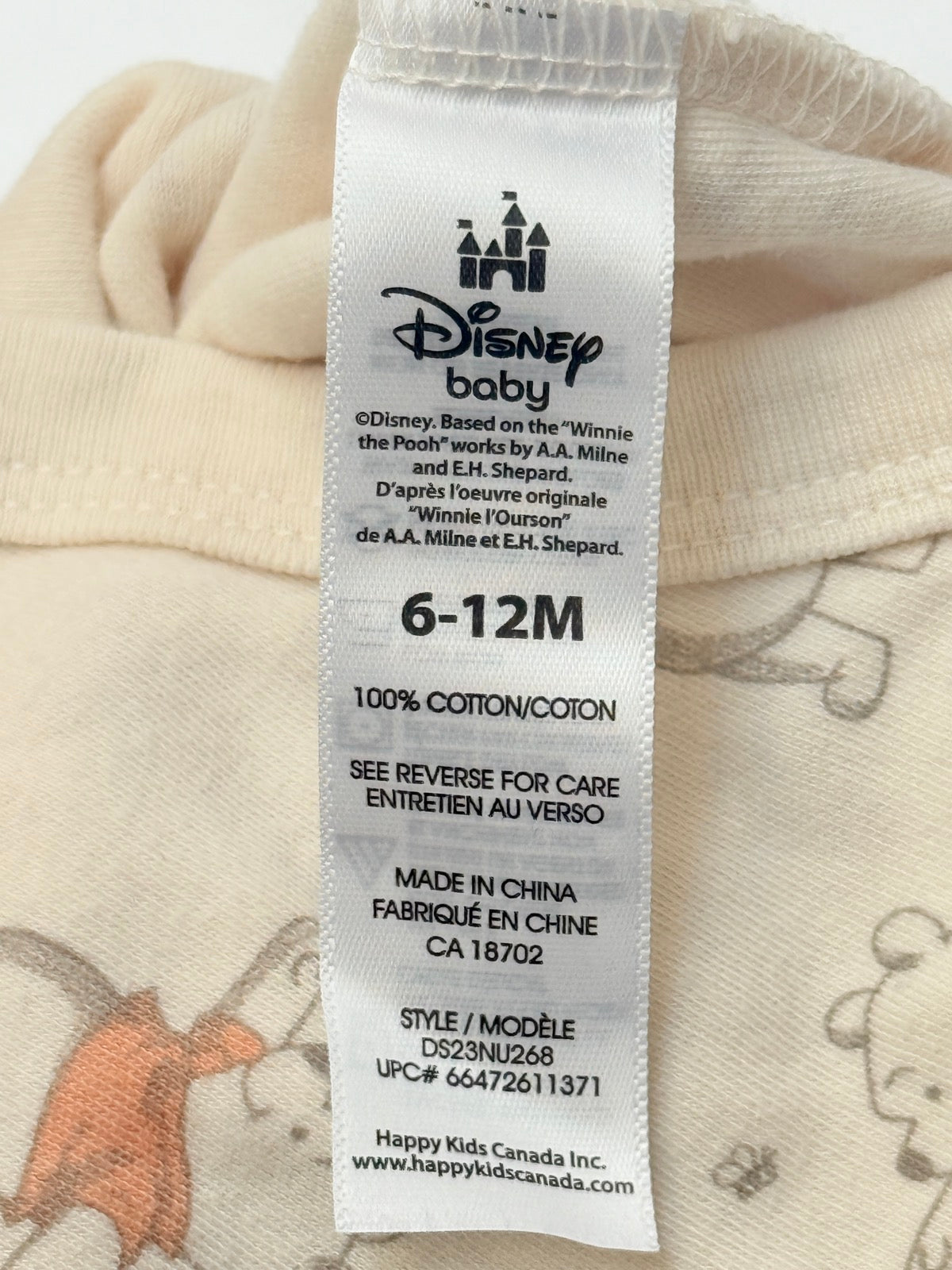 Disney Baby Winnie the Pooh Bodysuit 6-12M