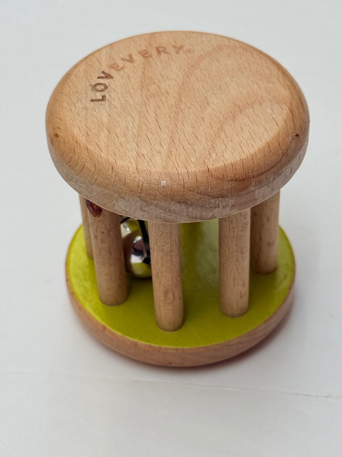 Lovevery Wooden Bell Rattle Toy