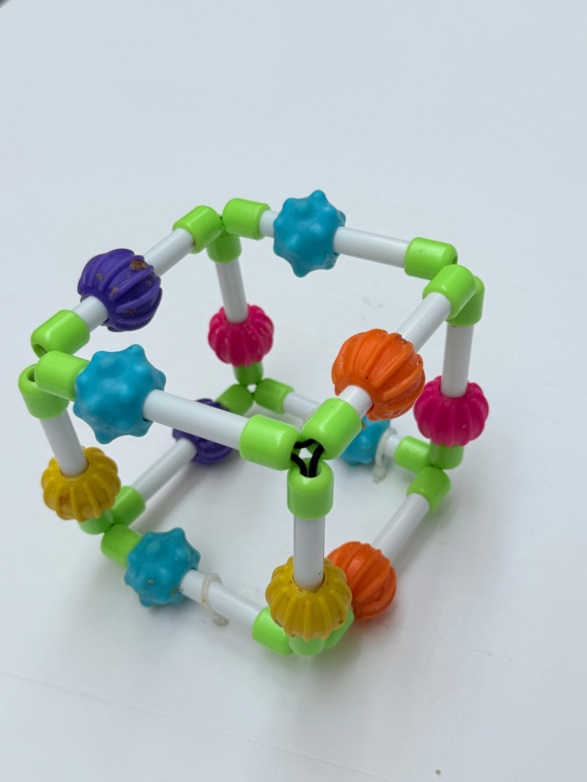 Textured Bead Cube Sensory Baby Toy