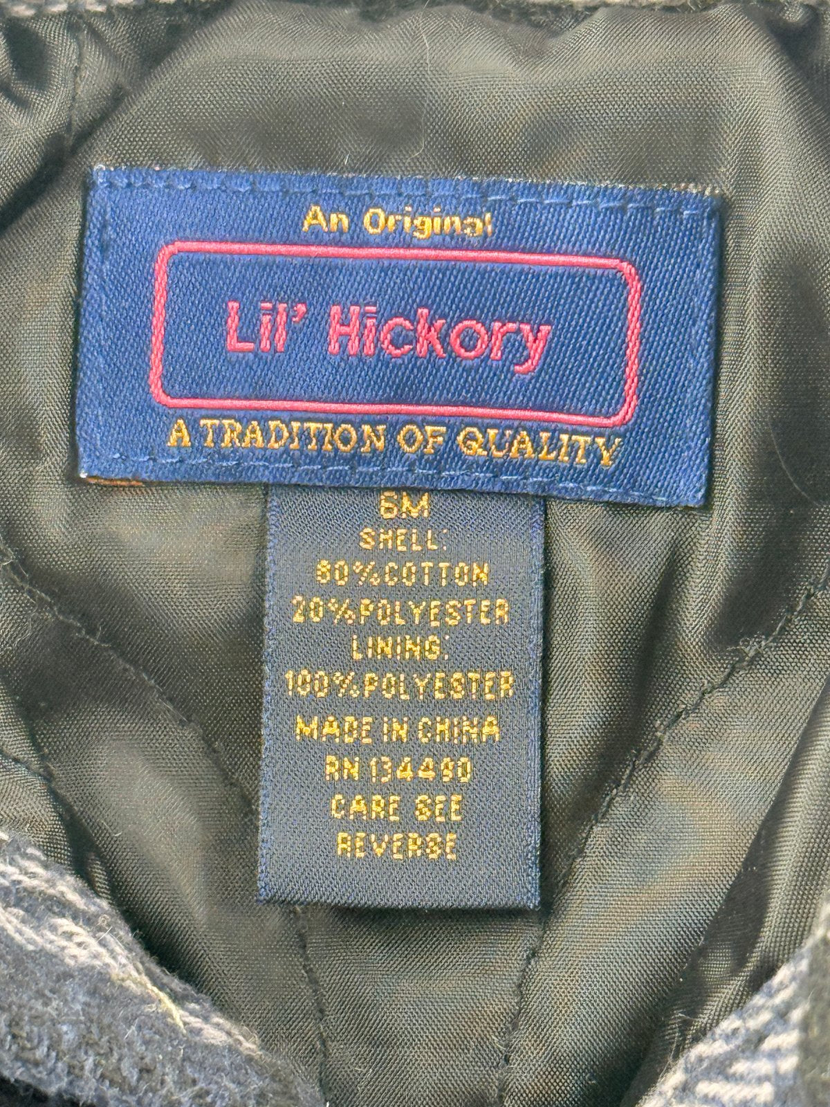 Lil' Hickory Plaid Flannel Jacket 6M