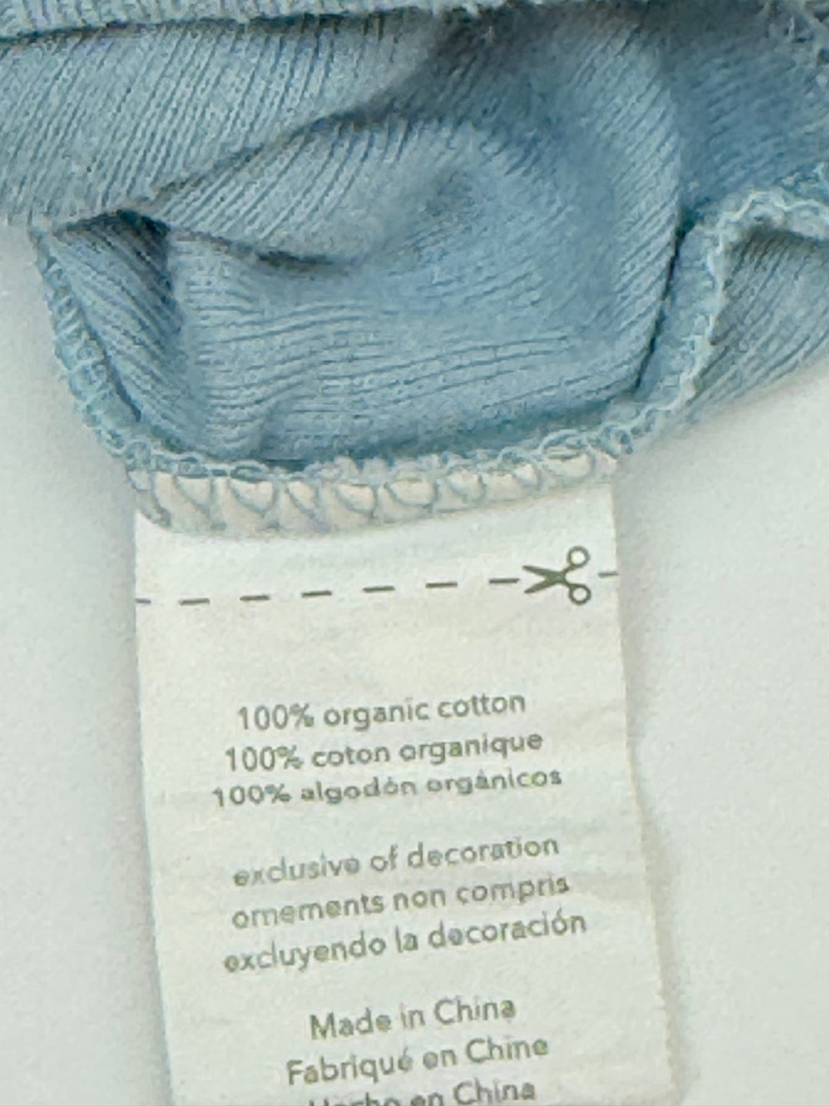 Rabbit + Bear Organic Blue Bodysuit 0-3M