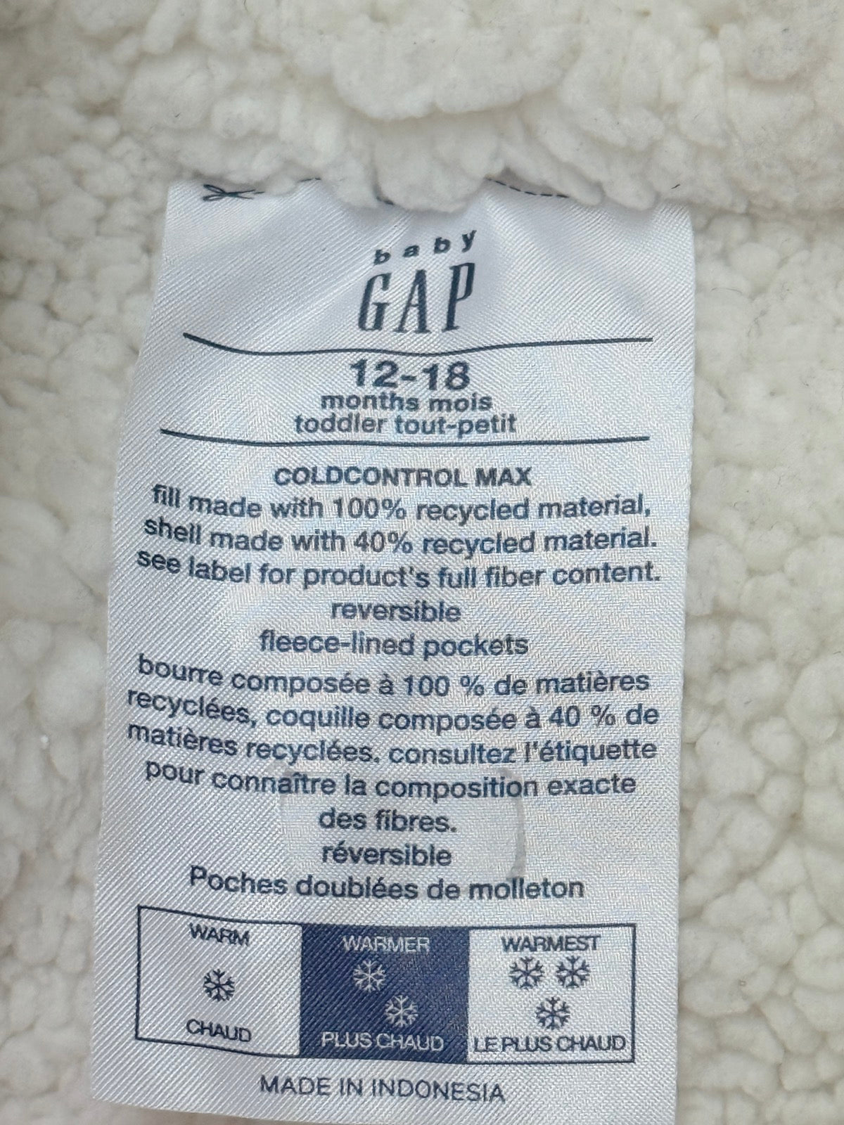 Baby Gap Tie-Dye Puffer Jacket 12-18M