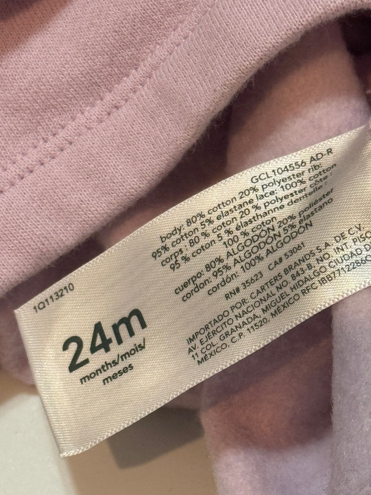 Carter's Pink Dress with Bloomer Set 24m