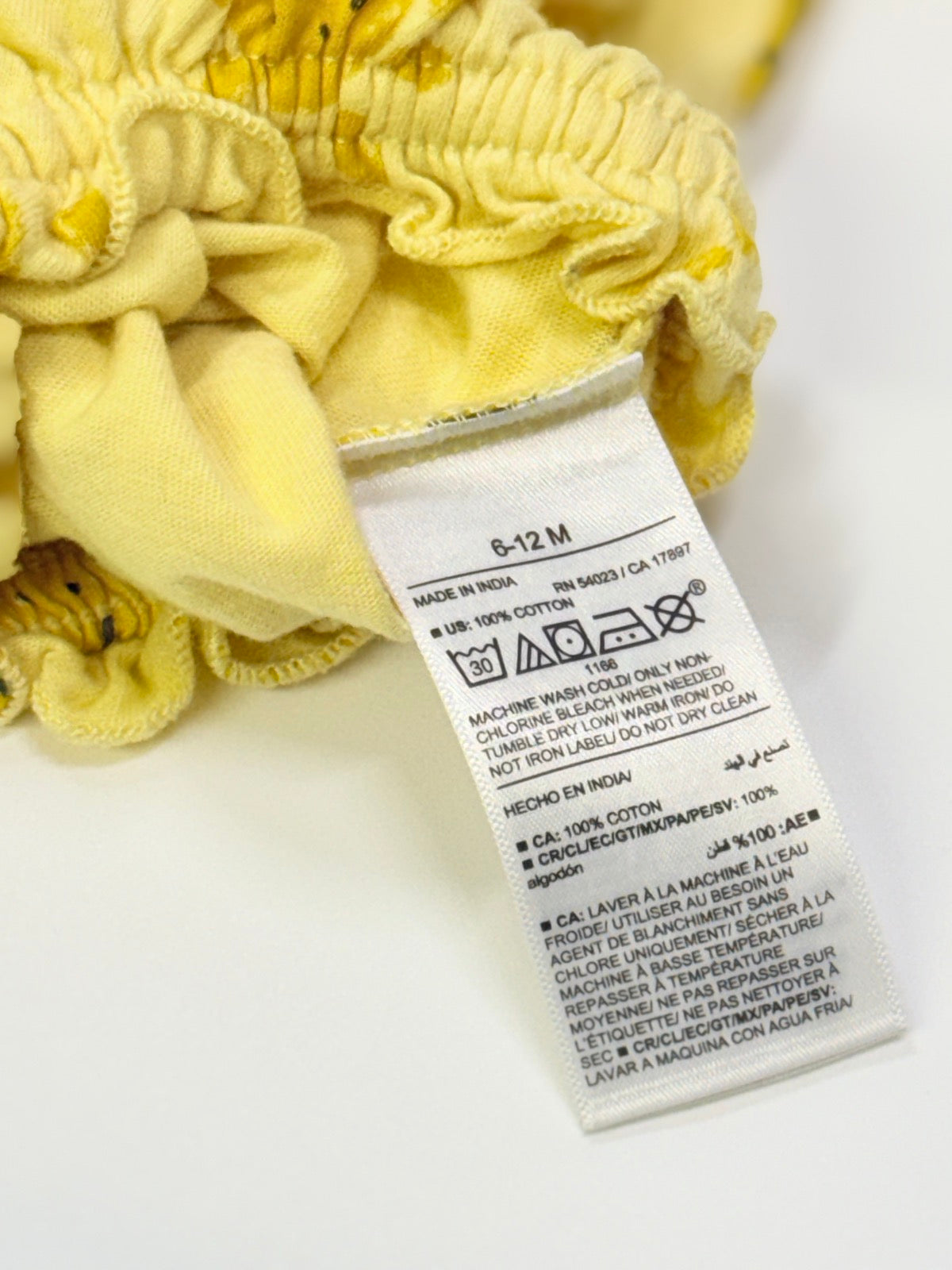 Old Navy Yellow Sunshine Romper 6-12M