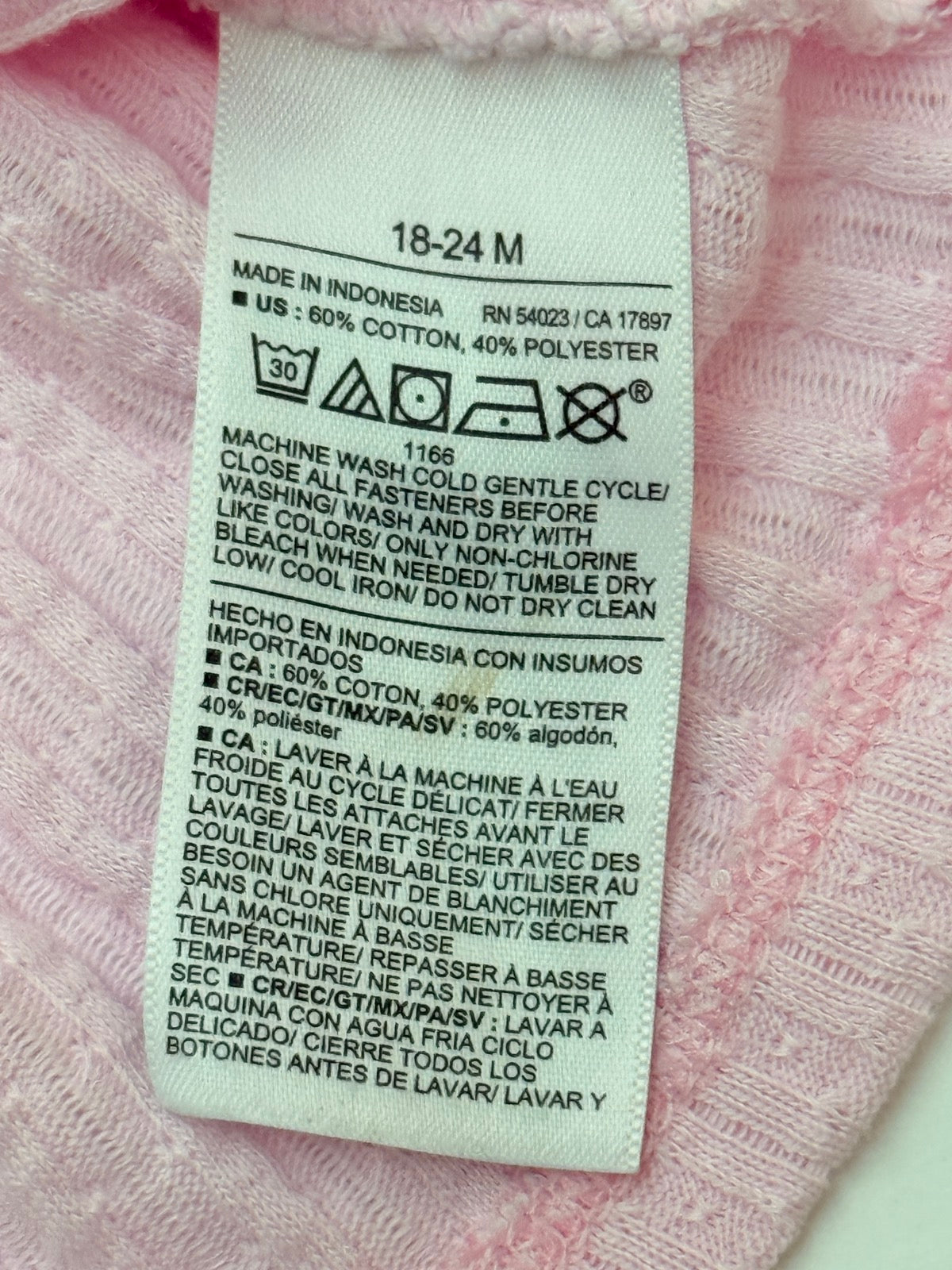 Old Navy Pink Ribbed Cardigan 18-24M