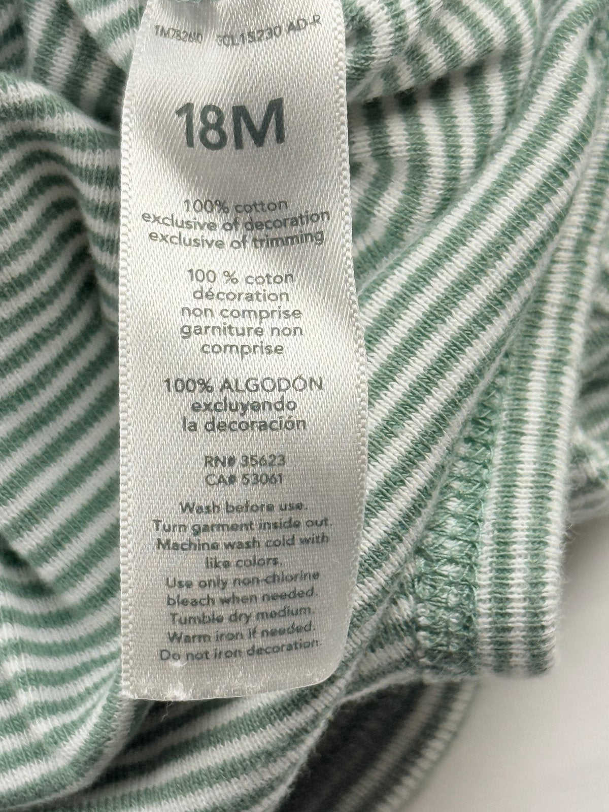 Just One You Striped Cement Truck Bodysuit 18M
