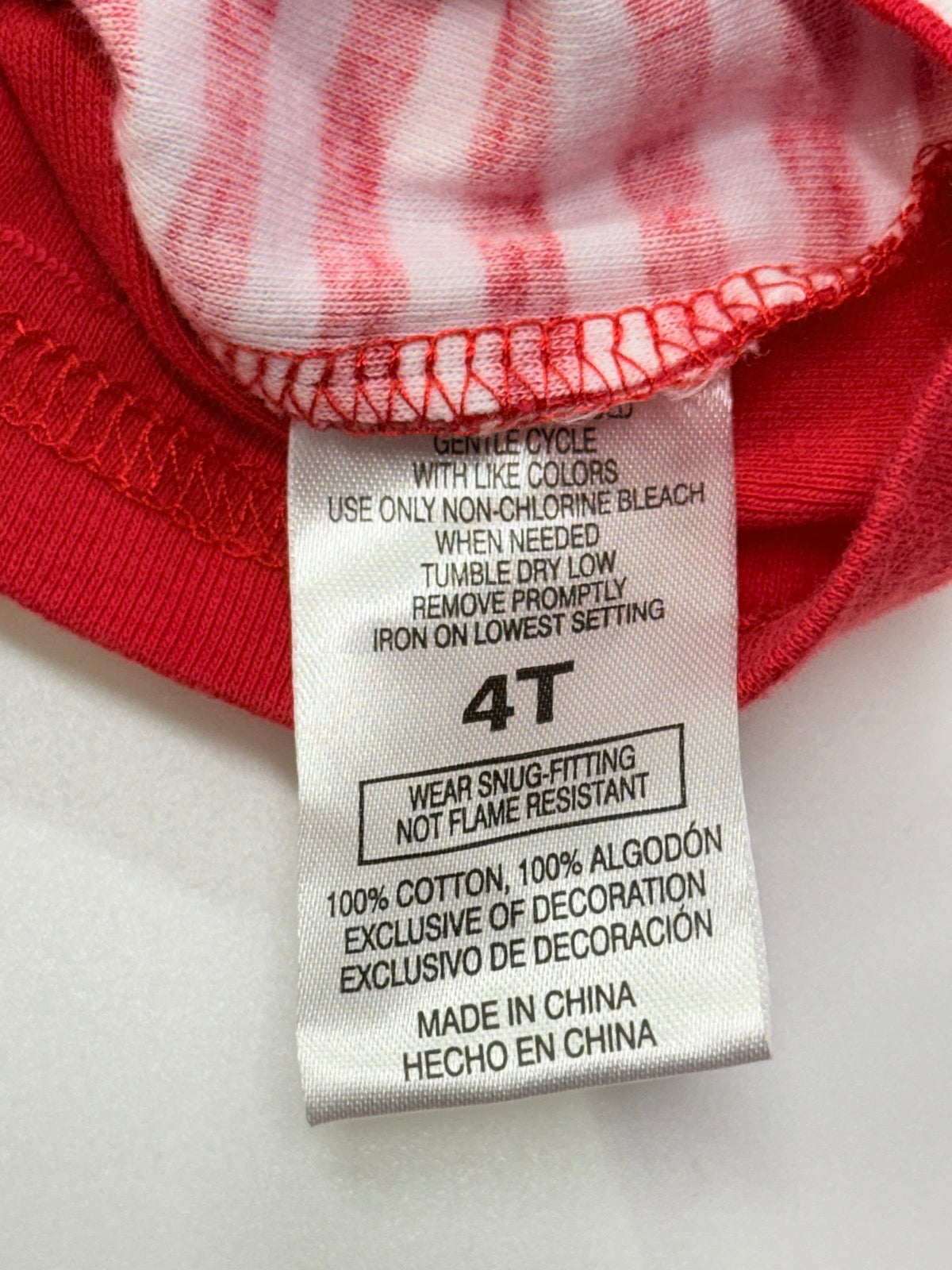 Disney Minnie Mouse Red Pajama Set 4T