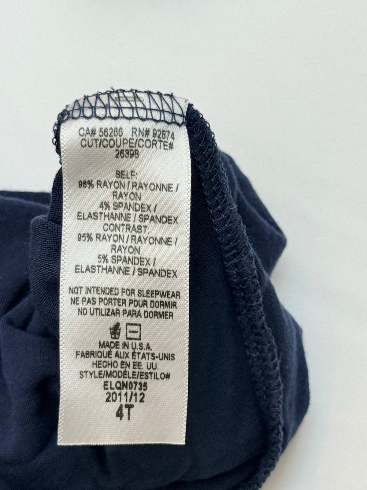 Ella Moss Navy Leggings Size 4T