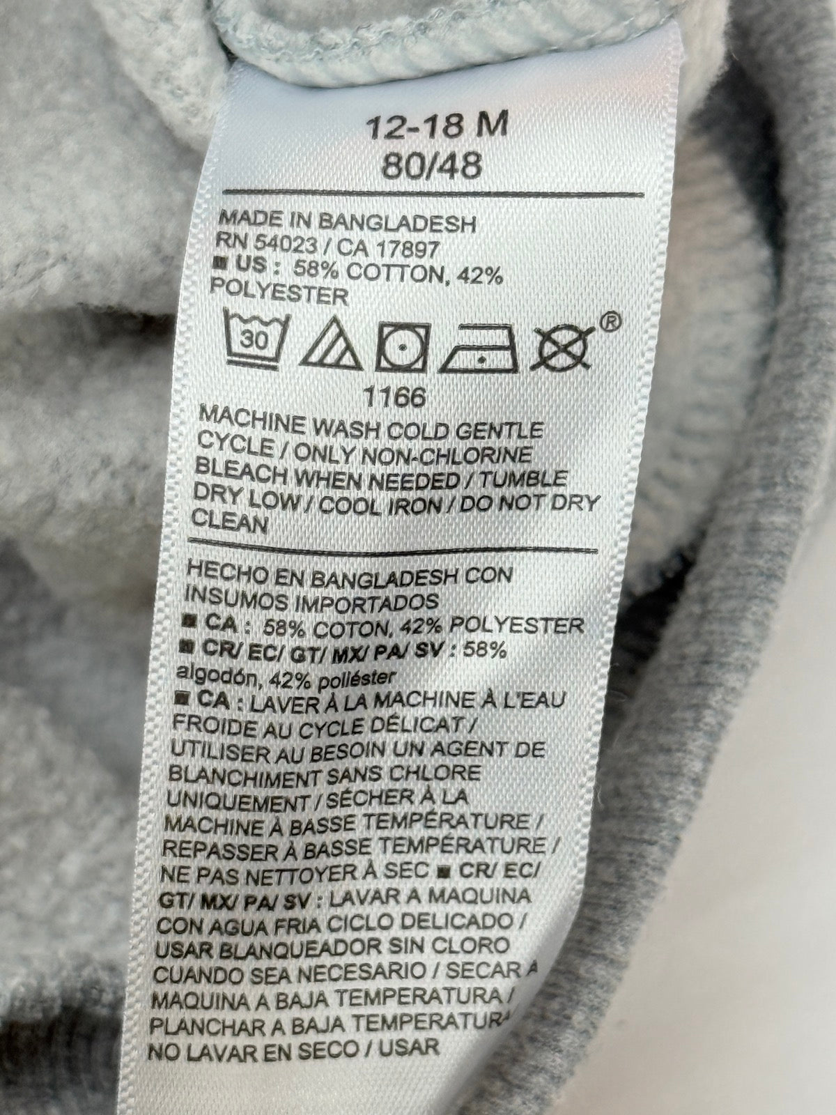 Old Navy Quarter Zip Sweatshirt 12-18M