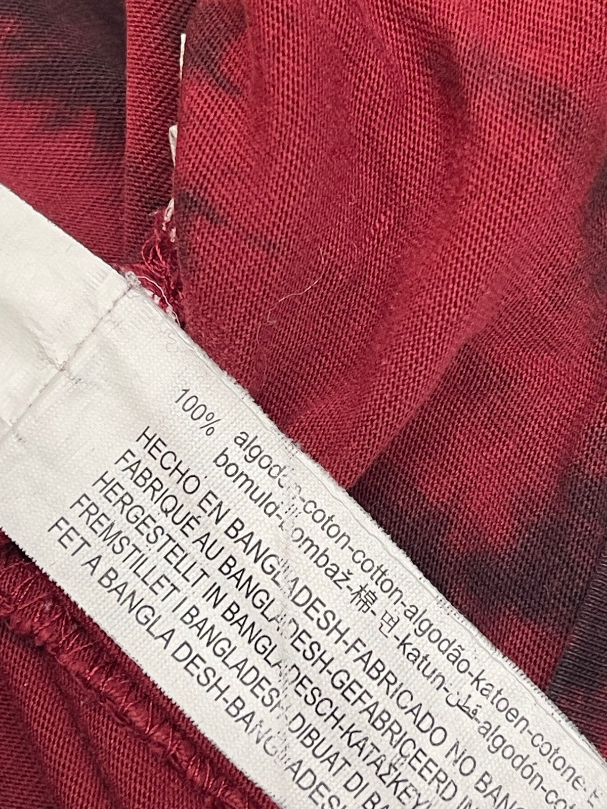 Zara Red Tie-Dye Long Sleeve T-Shirt Size 6Y