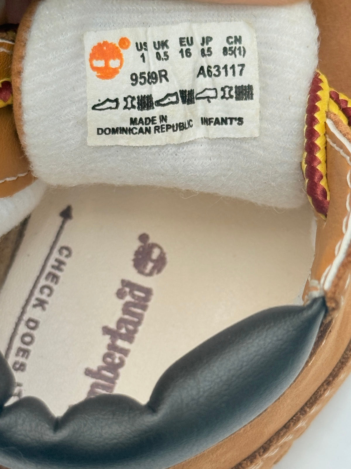 Timberland Crib Bootie Boots Infant Size 1