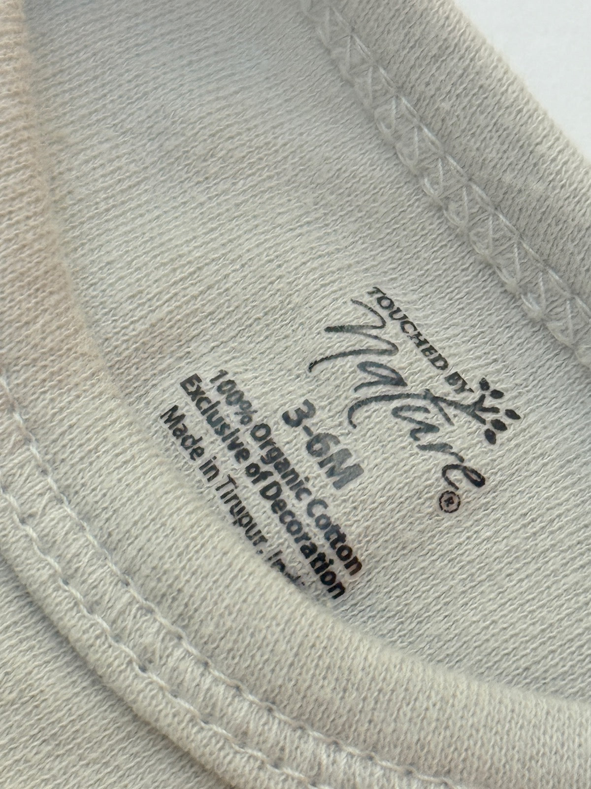 Touched by Nature Organic Bodysuit 3-6M